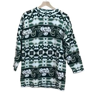 Vintage North American Sweaters Oversized Retro Sweater - Green - OS